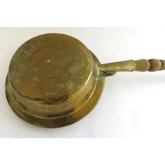 Brass English Brass Bed Warmer with Pierced Lid For Sale - Image 8 of 9