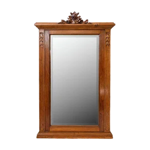 French Louis XVI Style Beveled Mantel Mirror, Early 20th Century