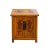This is a handmade Chinese accent decorative end table nightstand with a distressed orange yellow #F49402 base color. The...