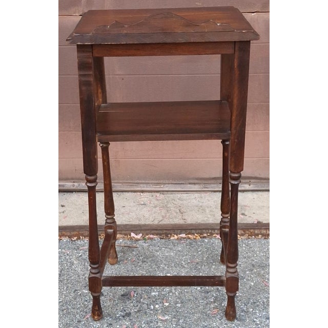 Late 19th Century Late 19th Century Refinished Walnut Tiered Side Table For Sale - Image 5 of 7