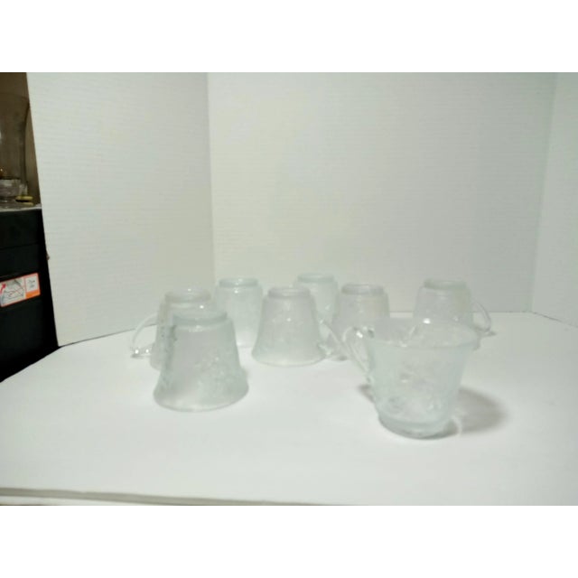Mid-Century Modern 1960s Indonesian Frosted Punch Cups- Set of 8 For Sale - Image 3 of 6