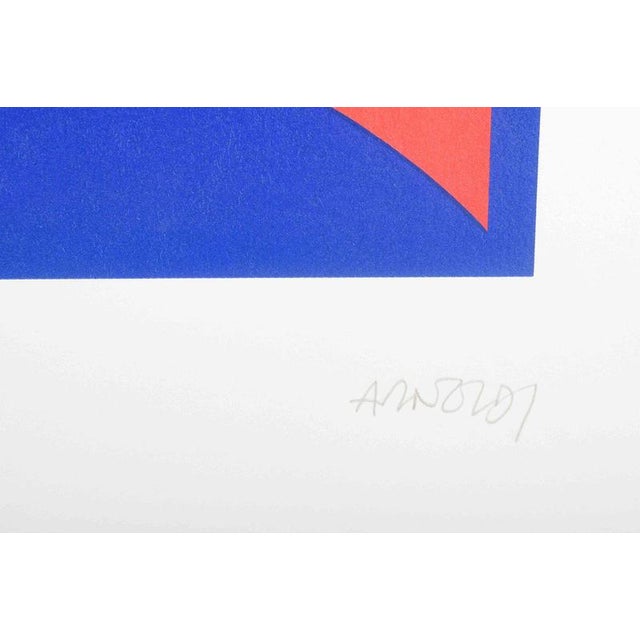 1980s Per Arnoldi, Graphic Composition in Clear Primary Colors, 1980s, Serigraph on Paper For Sale - Image 5 of 6