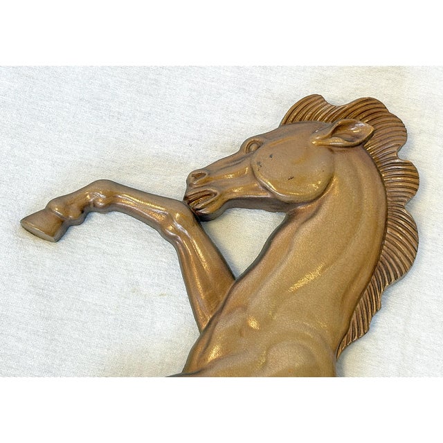 Vintage MCM Syroco Wood Rodeo Horses- A Pair For Sale In West Palm - Image 6 of 12