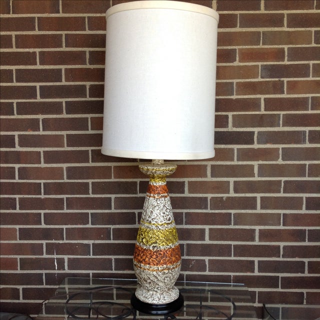 Brutalist Aldo Londi Bitossi Pottery Lamp For Sale - Image 3 of 10