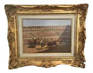 A. G., Barcelona, 1906, Oil on Canvas, Framed
