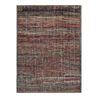 Vintage Distressed Zeki Muren Rug in Polychromatic Patterns - by Rug & Kilim For Sale