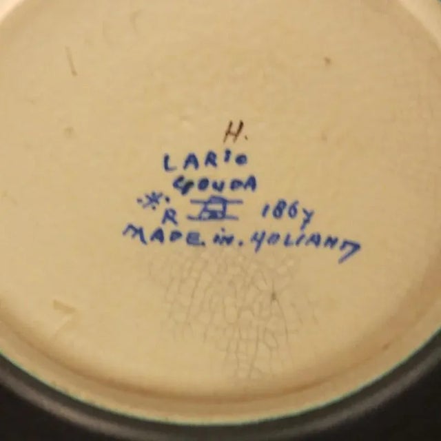 Ceramic Antique Juendstil Ceramic Bowl from Gouda For Sale - Image 7 of 8