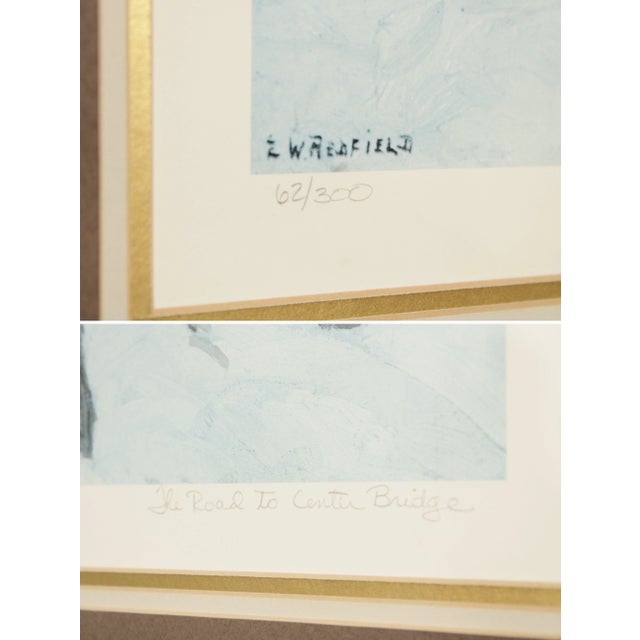 Vintage 'The Road to Center Bridge' Art Print After Edward Willis Redfield For Sale - Image 9 of 13