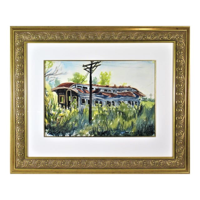 Dan (Daniel Stookey) Lutz, The Abandoned Train Car, Circa 1960 For Sale