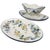 Ceramic 19th Century Faience De Gien French Hand Painted Earthenware Sauce Boat With Attached Underplate and Additional Oval Plate For Sale - Image 7 of 12