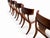 Stunning Set Walnut Klismos Dining Chairs Set of 8 W/Cushions For Sale In San Diego - Image 6 of 7