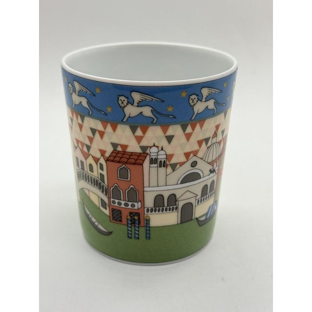 Postmodern mug from the City Cups collection for Rosenthal Studio-Line, circa 1990s. This wonderful mug, designed by Mario...