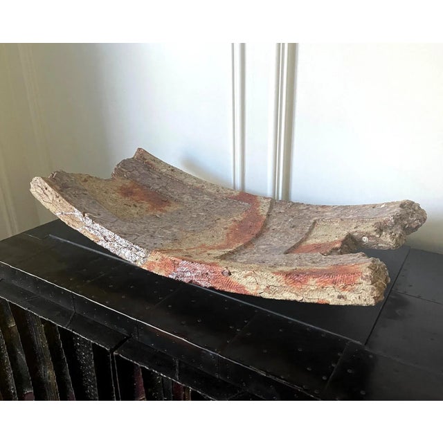 A large and bespoken stoneware centerpiece platter in sculptural form by Japanese ceramic artist Ryuichi Kakurezaki...