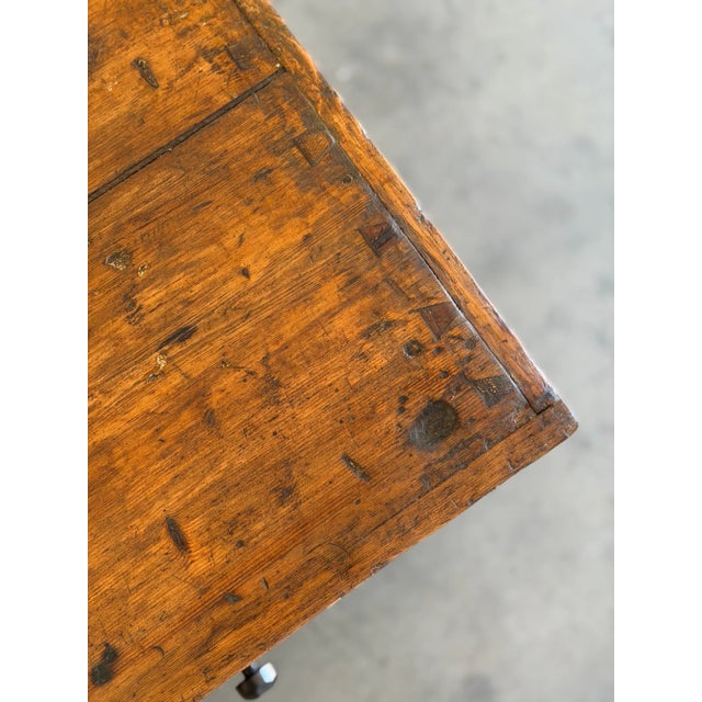 Wood Antique Pine Cupboard Cabinet For Sale - Image 7 of 18