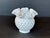 1950s Fenton Style Hobnail Milk Glass Ruffled Rim Vase For Sale - Image 5 of 10