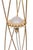 Metal Vintage Italian Gold Art Floor Lamp from Mikado, 1970 For Sale - Image 7 of 10