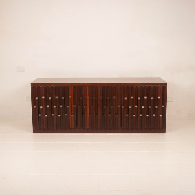 Gaetano Scultura 99 Padouk Wood Sideboard by Luciano Frigerio for Frigerio di Desio For Sale - Image 6 of 18