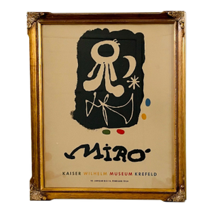 Joan Miro Mid Century Modern Exhibition Poster