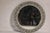 Bone Inlay Black and White Round Mirror with Floral Motifs For Sale - Image 9 of 12