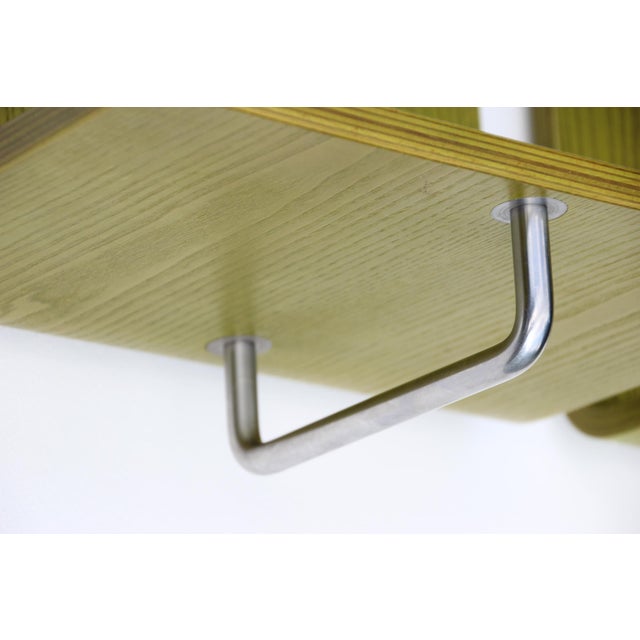 Wood Postmodern Green Wall-Mounted Mensolo Coat Rack from Schönbuch, 1980s, Set of 3 For Sale - Image 7 of 14