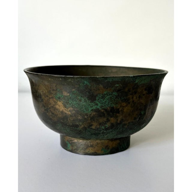 Collection of Three Korean Antique Bronze Bowls For Sale - Image 9 of 12