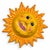 Late 20th Century Whimsical Yellow Ceramic Sun Face Wall Plaque For Sale - Image 4 of 7