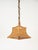 Wood Midcentury French Riviera Bambo, Rattan and Straw Ceiling Light, Italy, 1960s For Sale - Image 7 of 14