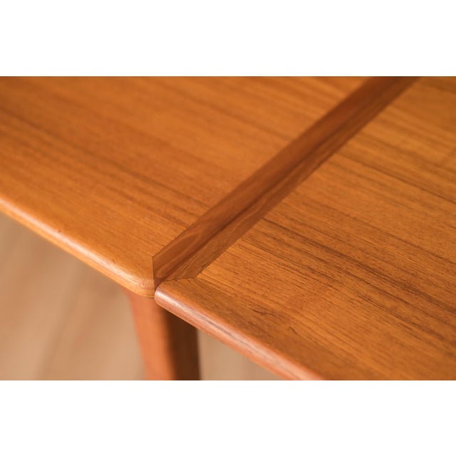 Brown Vintage Danish Modern Niels Otto Moller Teak Extension Dining Table For Sale - Image 8 of 17