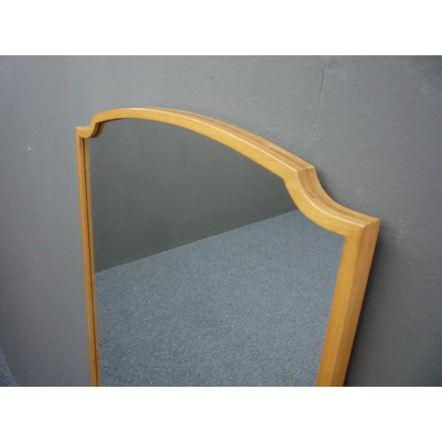 1950s Mid-Century Cherry Wood Wall Mirror, 1950s For Sale - Image 5 of 8