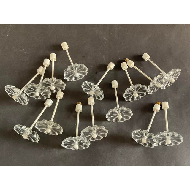 Large Mid-Century Modern Snowball Ceiling Lamp in Glass and Brass by Emil Stejnar for Rupert Nikoll, 1950s For Sale - Image 9 of 18