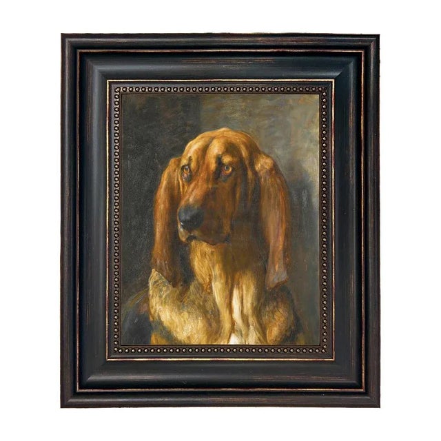 Not Yet Made - Made To Order "Sir Lancelot a Bloodhound" Contemporary Reproduction Print on Canvas After Briton Riviere, Framed For Sale - Image 5 of 5