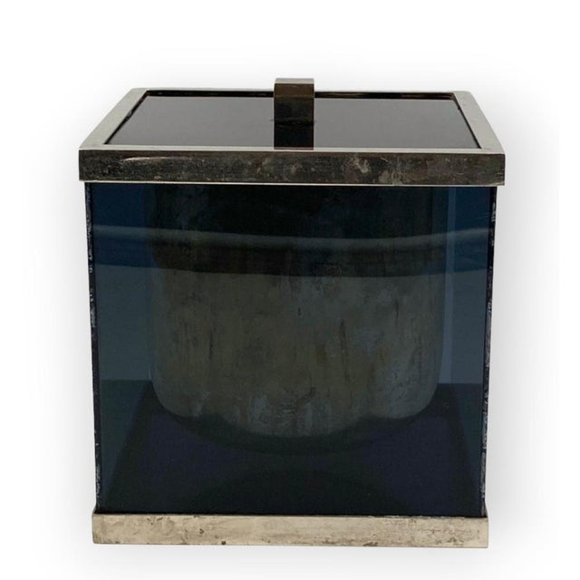 Black Modern Ice Bucket, Italy, 1970s For Sale - Image 8 of 18