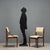 Chairs with a stained beech wood frame, foam padding, and fabric upholstery. The padding and upholstery need to be...