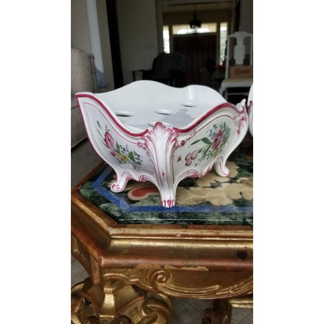 Pair of French Cache Pots or Tulipieres For Sale - Image 12 of 13