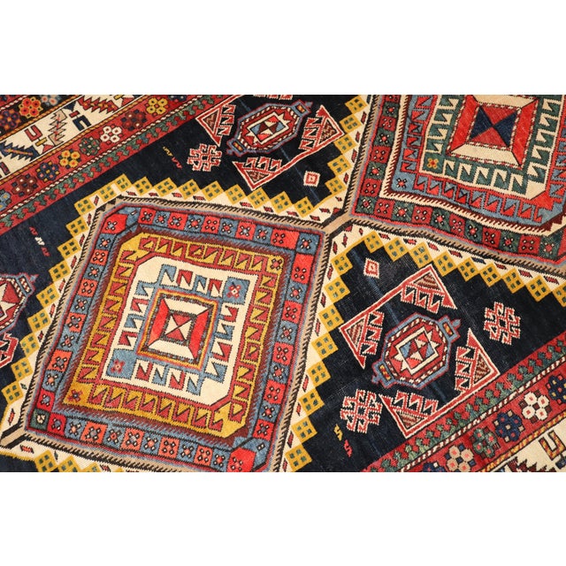Brown 19th Century Antique Zabihi Collection Large Gallery Size Shirvan Rug For Sale - Image 8 of 9