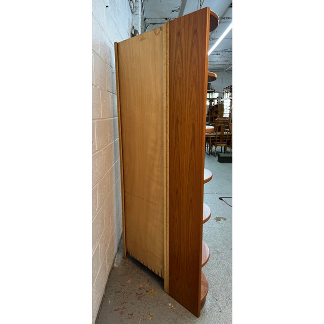 Vintage Danish Modular Curved Teak Shelving Unit For Sale - Image 12 of 18