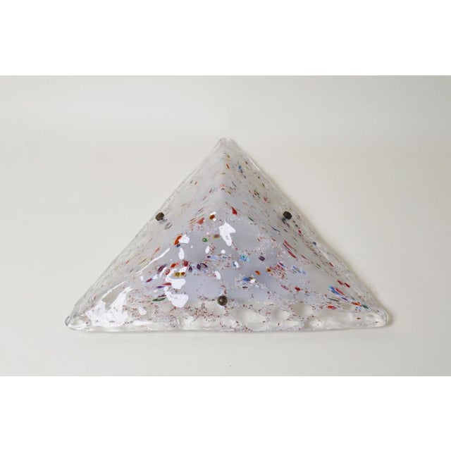 Copper Modern Murano Glass Pyramid Lamp from La Murrina, Italy, 1980s For Sale - Image 8 of 16