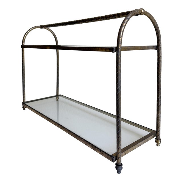 Vintage Brass Tabletop Etagere, 1960s For Sale