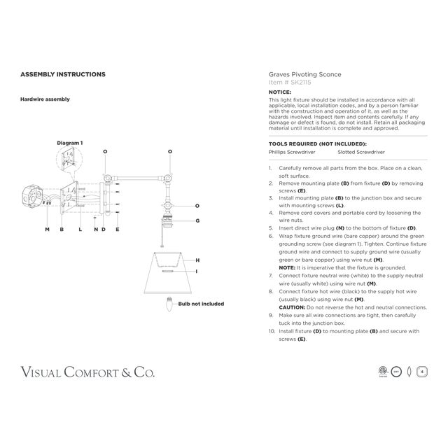 2020s Suzanne Kasler for Visual Comfort Signature Graves Pivoting Sconce in Hand-Rubbed Antique Brass with Linen Shade For Sale - Image 5 of 6