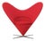 Heart Cone Chair in Red by Verner Panton for Vitra, 2000s For Sale