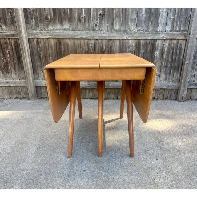 Heywood-Wakefield Heywood Wakefield Extension Dining Table For Sale - Image 4 of 10