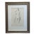 Original Nude Sketch-Signed and Framed For Sale