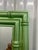 Custom Metallic Green Lacquer Bamboo Mirror – Hollywood Regency Style, 41” For Sale - Image 4 of 7