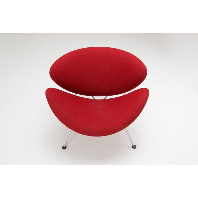 Red Model F437 Orange Slice Chair by Pierre Paulin for Artifort, 1960s For Sale - Image 8 of 15