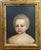 Black Antique 18th Century English George III Primitive Folk Art Oil Painting - Portrait of a Young Boy in Gilt Wood Frame Circa 1790 For Sale - Image 8 of 12