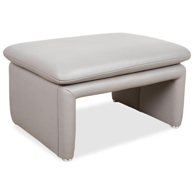 Three-Seater Sofa and Ottoman in Leather from Koinor, Set of 2 For Sale - Image 4 of 18