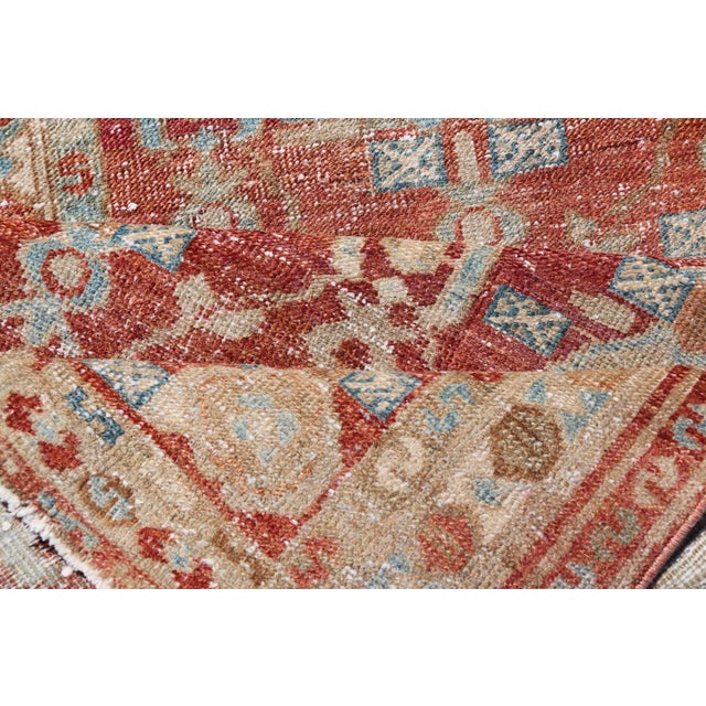 Antique 1910s Persian Heriz Runner With Rich Colors and Intricate Design 2'9" X 14'10" For Sale - Image 11 of 12