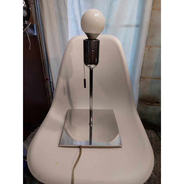 Chrome 2008 Ron Rezek Artemide Large Polished Aluminum Bolo Lamp For Sale - Image 8 of 11