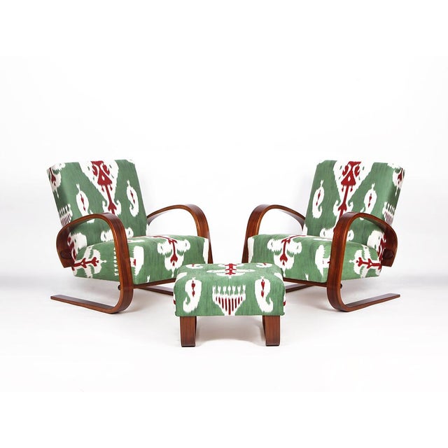 Vintage Cantilever Chairs and Stool by Miroslav Navratil, 1950s, Set of 3 For Sale - Image 12 of 12