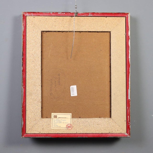 Franco Rognoni, Figurative Composition, 1984, Mixed Media on Hardboard, Framed For Sale - Image 11 of 14